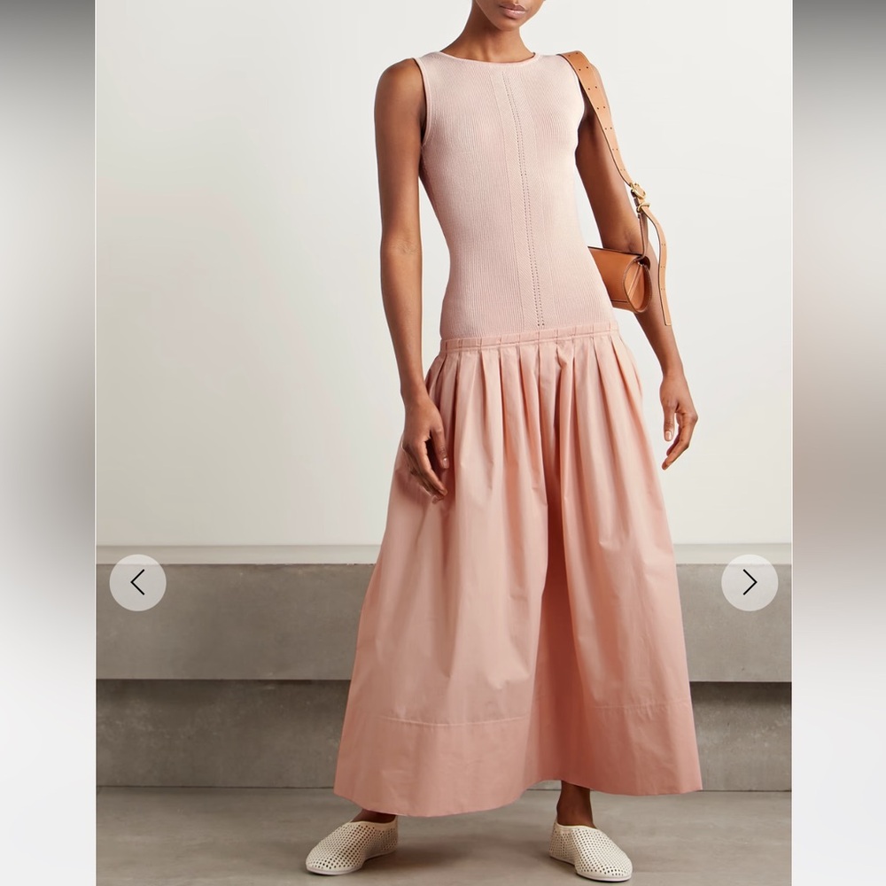 Proenza Schouler White Label Tori Knit Dress in Brushed Poplin